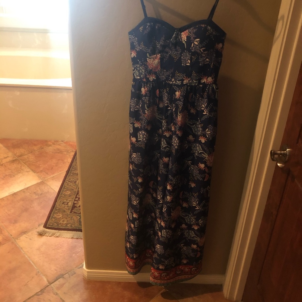 Navy jump suit